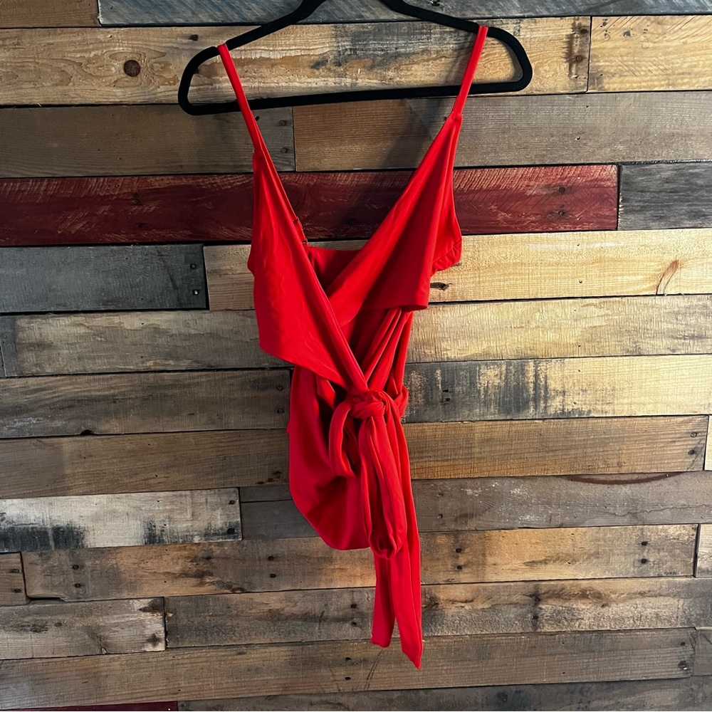 Aerie Red One-Piece Swimsuit